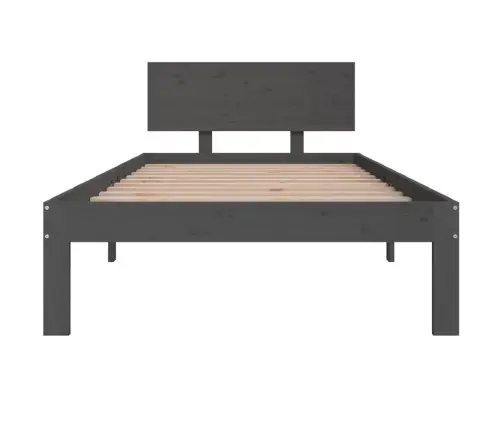 Voodiraam, Hall, Männipuit, 90 X 200 Cm