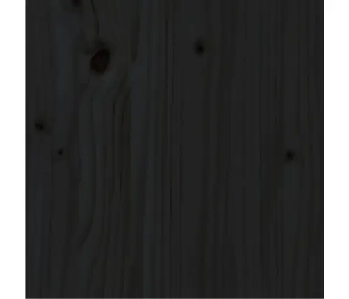 Gultas Rāmis, Melns, Priedes Masīvkoks, 90X200 Cm Vidaxl