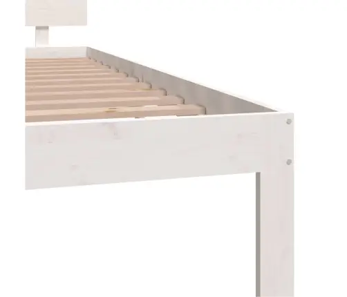 Gultas Rāmis, Balts, Priedes Masīvkoks, 120X200 Cm Vidaxl