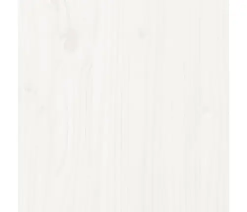 Voodiraam, Valge, Männipuit, 140 X 200 Cm