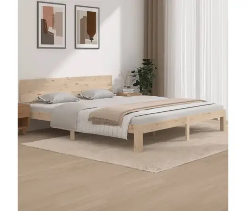 Gultas Rāmis, Masīvkoks, 180X200 Cm, Liels, Divvietīgs Vidaxl