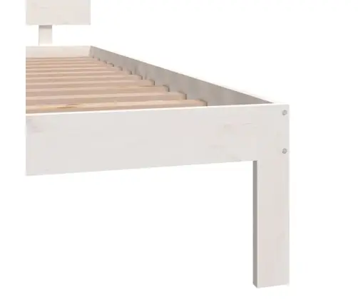 Gultas Rāmis, Balts, Masīvkoks, 180X200 Cm, Liels, Divvietīgs Vidaxl