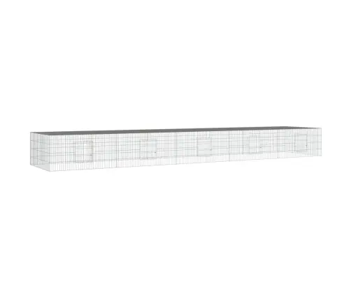 Triušių Narvas, 5 Segmentai, 541X109X54cm Galvanizuota Geležis