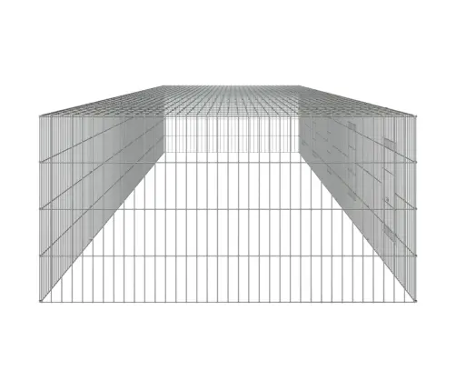 Triušių Narvas, 5 Segmentai, 541X109X54cm Galvanizuota Geležis