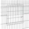 Triušių Narvas, 5 Segmentai, 541X109X54cm Galvanizuota Geležis