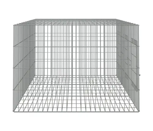 3-Paneļu Trušu Būris, 163X79X54 Cm, Cinkota Dzelzs Vidaxl