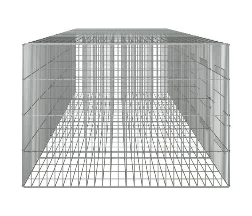 Triušių Narvas, 6 Segmentai, 327X79X54cm Galvanizuota Geležis