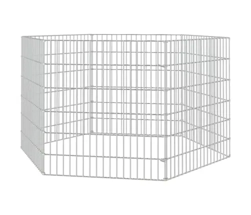 Dzīvnieku Sētiņa, 6 Paneļi, 54X60 Cm, Cinkota Dzelzs Vidaxl