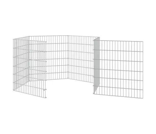 Dzīvnieku Sētiņa, 6 Paneļi, 54X60 Cm, Cinkota Dzelzs Vidaxl