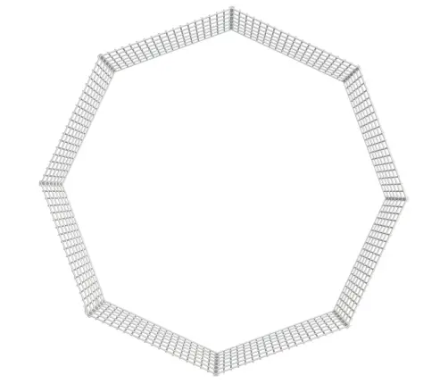 Aptvaras Gyvūnams, 8 Segmentai, 54X60cm Galvanizuota Geležis