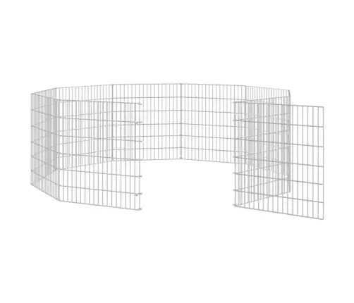 Loomade Aedik 10 Paneeli 54X60 Cm Tsingitud Raud