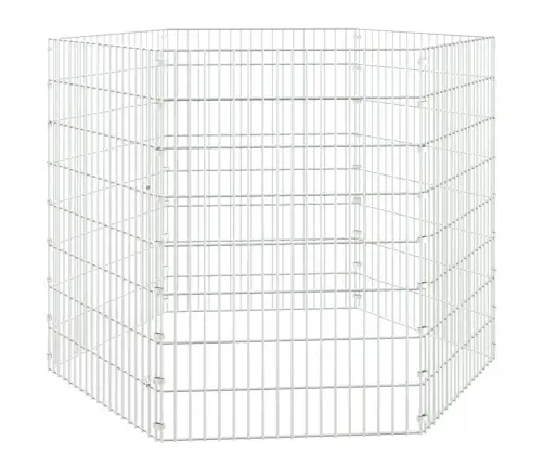 Dzīvnieku Sētiņa, 6 Paneļi, 54X80 Cm, Cinkota Dzelzs Vidaxl