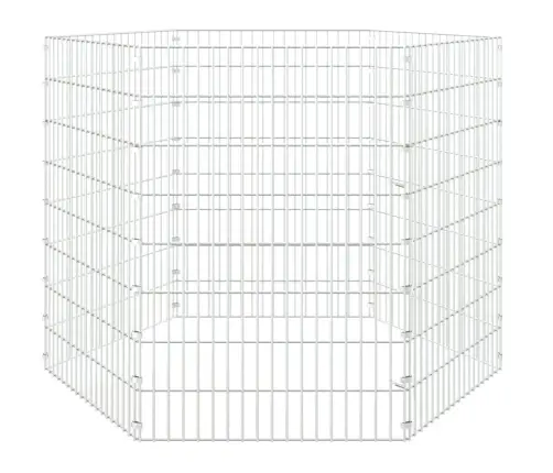 Dzīvnieku Sētiņa, 6 Paneļi, 54X80 Cm, Cinkota Dzelzs Vidaxl