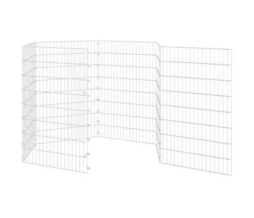 Dzīvnieku Sētiņa, 6 Paneļi, 54X80 Cm, Cinkota Dzelzs Vidaxl