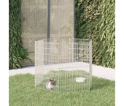 Dzīvnieku Sētiņa, 6 Paneļi, 54X80 Cm, Cinkota Dzelzs Vidaxl