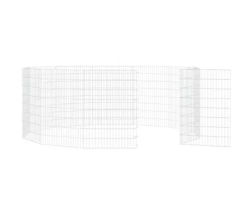 Dzīvnieku Sētiņa, 12 Paneļi, 54X80 Cm, Cinkota Dzelzs Vidaxl