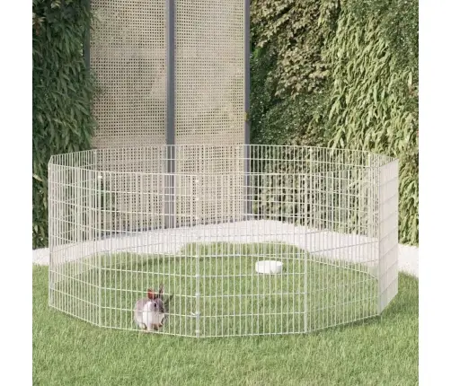 Dzīvnieku Sētiņa, 12 Paneļi, 54X80 Cm, Cinkota Dzelzs Vidaxl