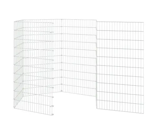 Loomade Aedik 6 Paneeli 54X100 Cm Tsingitud Raud