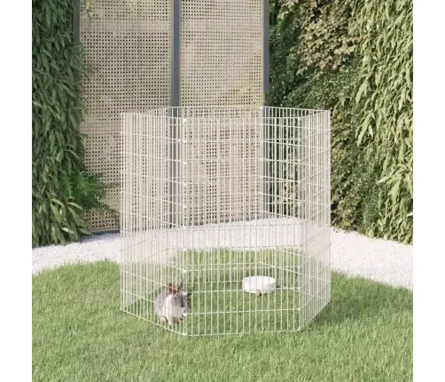 Loomade Aedik 6 Paneeli 54X100 Cm Tsingitud Raud