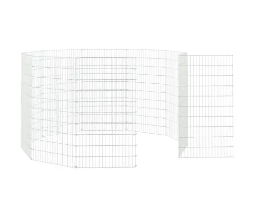 Loomade Aedik 10 Paneeli 54X100 Cm Tsingitud Raud