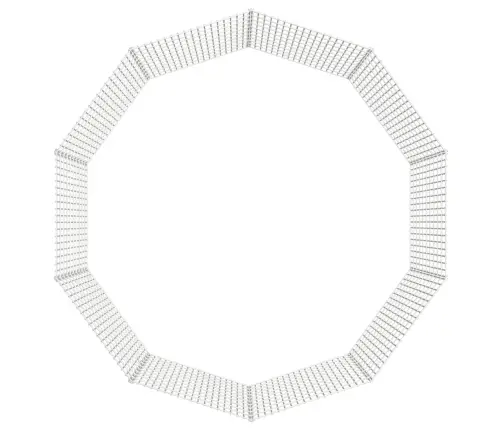 Loomade Aedik 10 Paneeli 54X100 Cm Tsingitud Raud