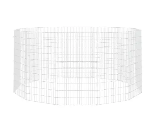 Brīvās Turēšanas Dzīvnieku Aploks, 12 Paneļi, 54X100 Cm, Cinkots Dzelzs Vidaxl