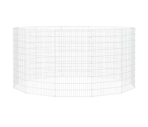 Brīvās Turēšanas Dzīvnieku Aploks, 12 Paneļi, 54X100 Cm, Cinkots Dzelzs Vidaxl