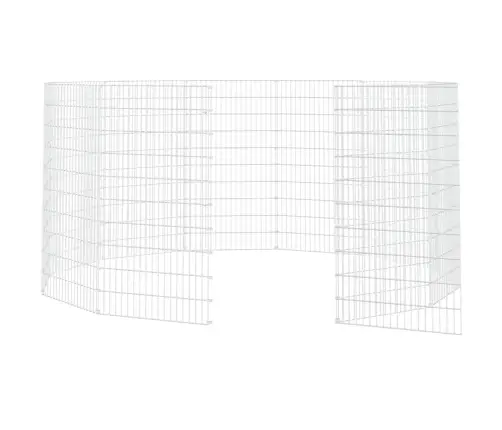 Brīvās Turēšanas Dzīvnieku Aploks, 12 Paneļi, 54X100 Cm, Cinkots Dzelzs Vidaxl