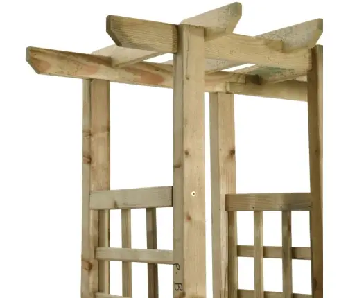 Dārza Pergola Ar Solu Un Puķu Kastēm, Impregnēts Priedes Koks Vidaxl