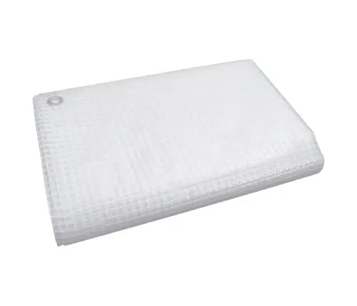 Brezenta Pārklājs, Smalki Austs, 140 G/M², 6X6 M, Balts Vidaxl