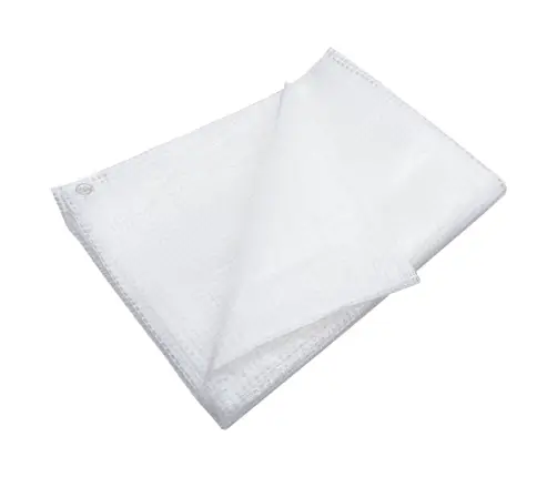 Brezenta Pārklājs, Smalki Austs, 140 G/M², 8X12 M, Balts Vidaxl