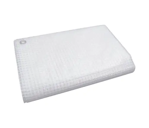 Brezenta Pārklājs, Smalki Austs, 140 G/M², 8X12 M, Balts Vidaxl