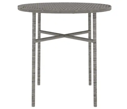 3-Daļīgs Dārza Mēbeļu Komplekts, Pelēka Pe Rotangpalma Vidaxl