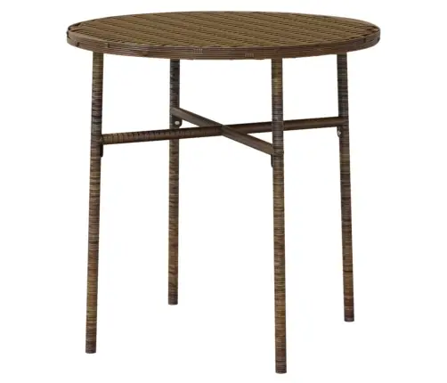 3-Daļīgs Dārza Mēbeļu Komplekts, Brūna Pe Rotangpalma Vidaxl