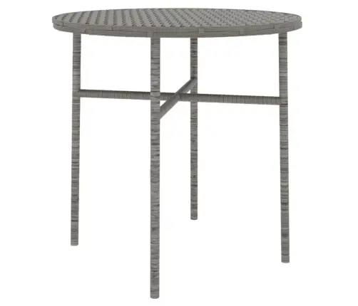 3-Daļīgs Dārza Mēbeļu Komplekts, Pelēka Pe Rotangpalma Vidaxl