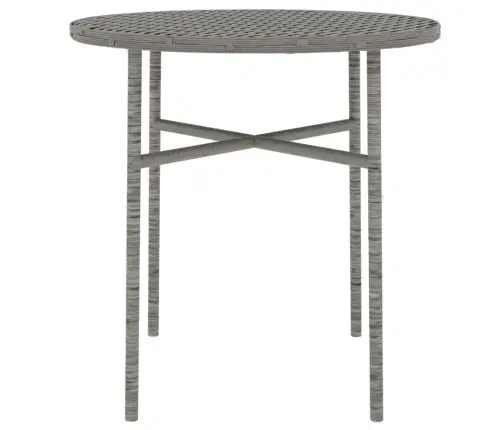 3-Daļīgs Dārza Mēbeļu Komplekts, Pelēka Pe Rotangpalma Vidaxl