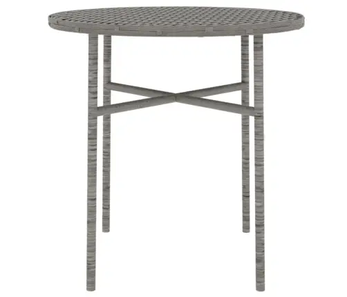 3-Daļīgs Dārza Mēbeļu Komplekts, Pelēka Pe Rotangpalma Vidaxl