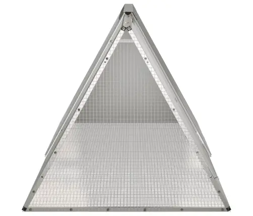 Trušu Būris, Pelēks, 201,5X80,5X71 Cm, Cinkots Tērauds Vidaxl