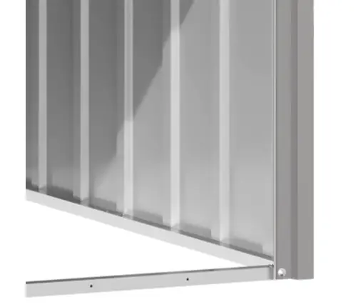 Suņu Būda, Pelēka, 116,5X103X81,5 Cm, Cinkots Tērauds Vidaxl