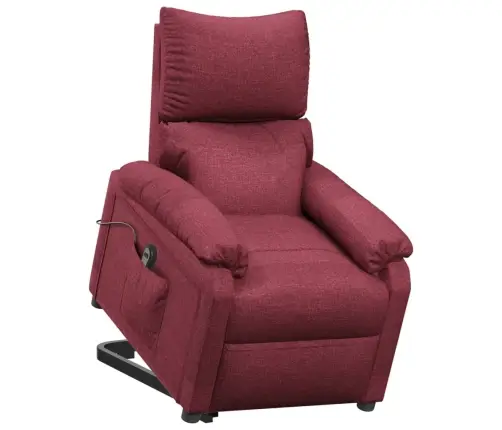 Atpūtas Krēsls, Paceļams, Vīnsarkans Audums Vidaxl