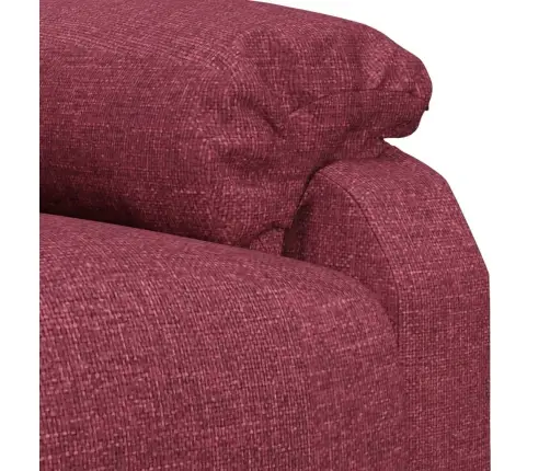 Atpūtas Krēsls, Paceļams, Vīnsarkans Audums Vidaxl