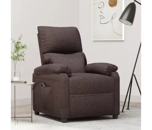 Püsti Tõusmist Toetav Tugitool, Tumepruun, Kangas