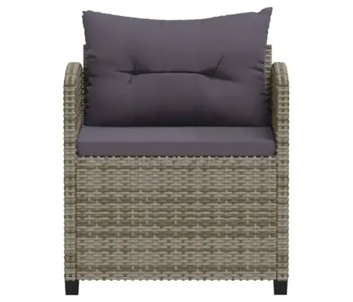 3-Daļīgs Dārza Atpūtas Mēbeļu Komplekts, Pelēka Pe Rotangpalma Vidaxl