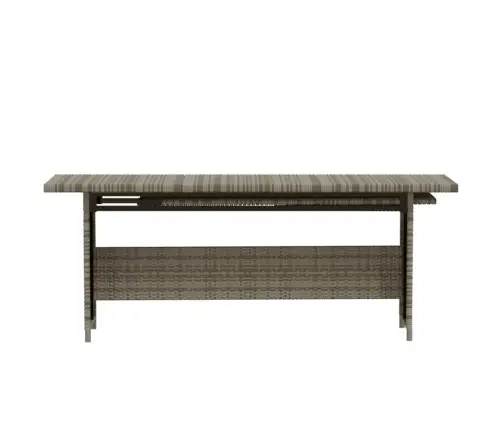 3-Daļīgs Dārza Atpūtas Mēbeļu Komplekts, Pelēka Pe Rotangpalma Vidaxl