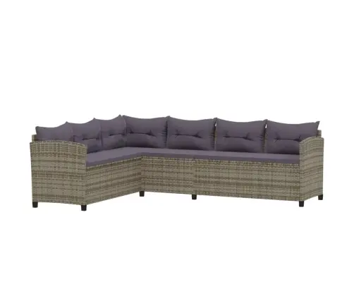 3-Daļīgs Dārza Atpūtas Mēbeļu Komplekts, Pelēka Pe Rotangpalma Vidaxl