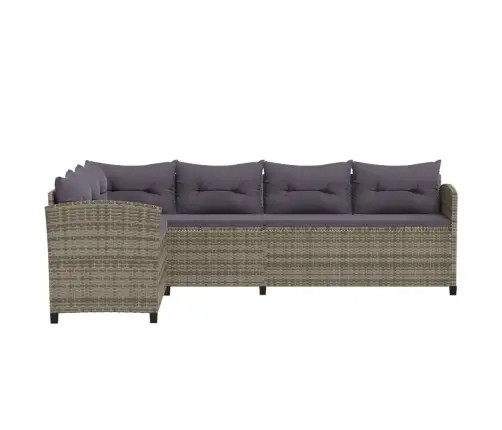 6-Daļīgs Dārza Mēbeļu Komplekts, Matrači, Pe Rotangpalma Vidaxl