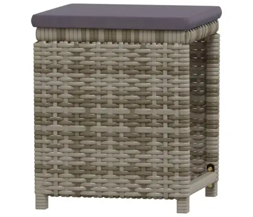 7-Osaline Aiamööbli Komplekt Patjadega, Hall, Polürotang