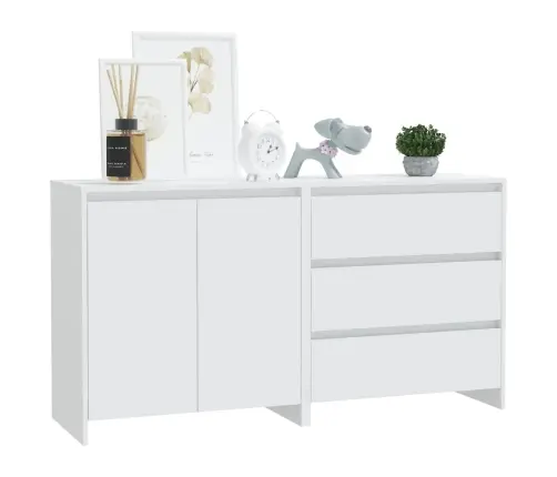 2-Osaline Puhvetkapp, Valge, Tehispuit