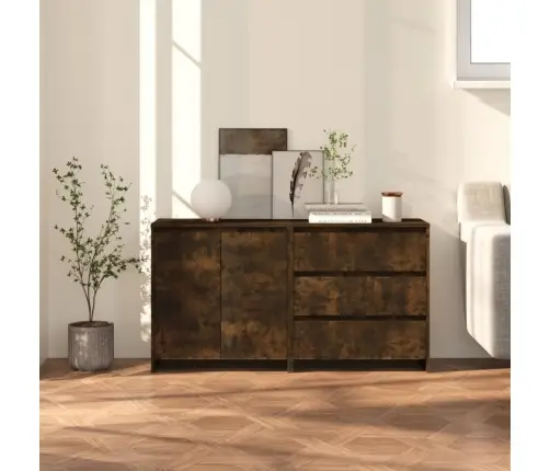 2-Osaline Puhvetkapp, Suitsutatud Tamm, Tehispuit