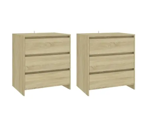 Kumodes, 3 Gab., Ozolkoka Krāsa, Inženierijas Koks Vidaxl